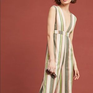 Anthropologie REVERSIBLE wide leg jumpsuit size S